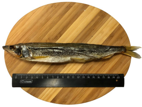 Рыба Корюшка вяленая икряная 25+ (500 гр.)